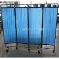 Keluli tahan karat Hospital Medical Ward Folding Screen